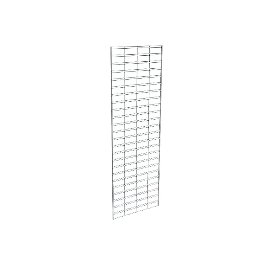2' W x 6' H Slatgrid Panels – Chrome Econoco P3STG26C (Pack of 3)