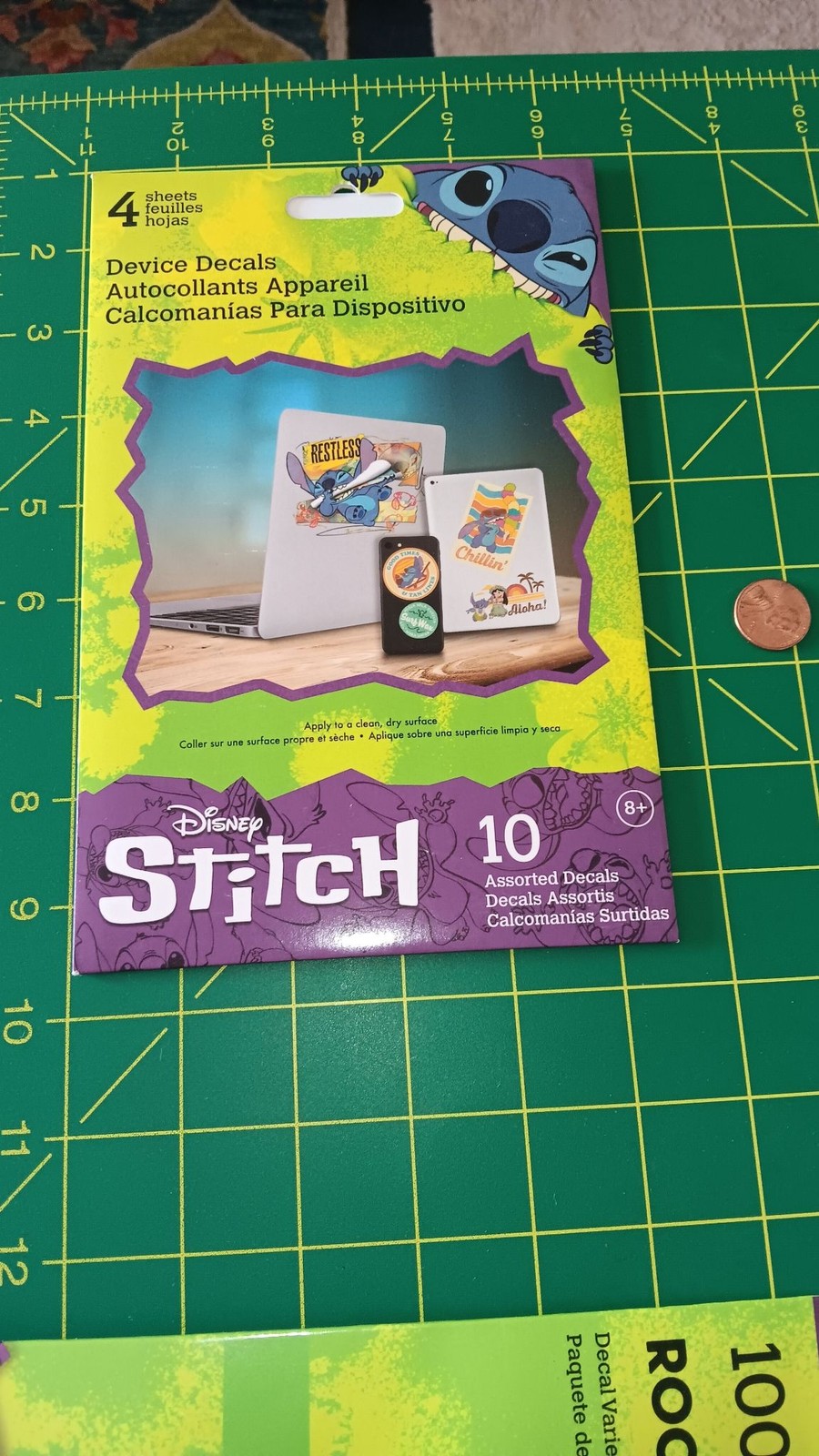 Disney Stitch Device Decals 10 Assorted Decals Laptop Phone Sticker Pack Sealed