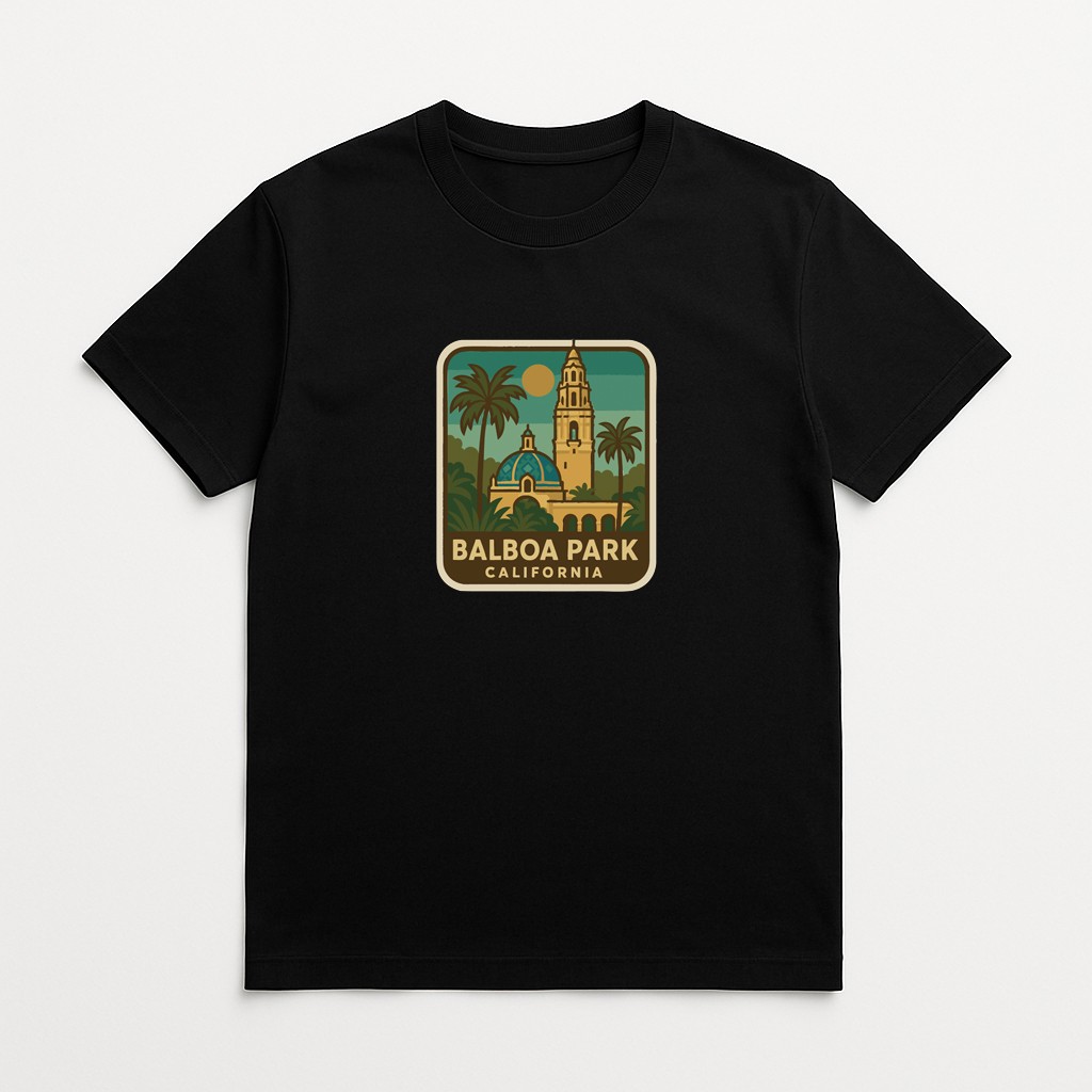 Balboa Park California Iron On Heat Transfer Vinyl HTV Die-Cut Symbolic Landmark