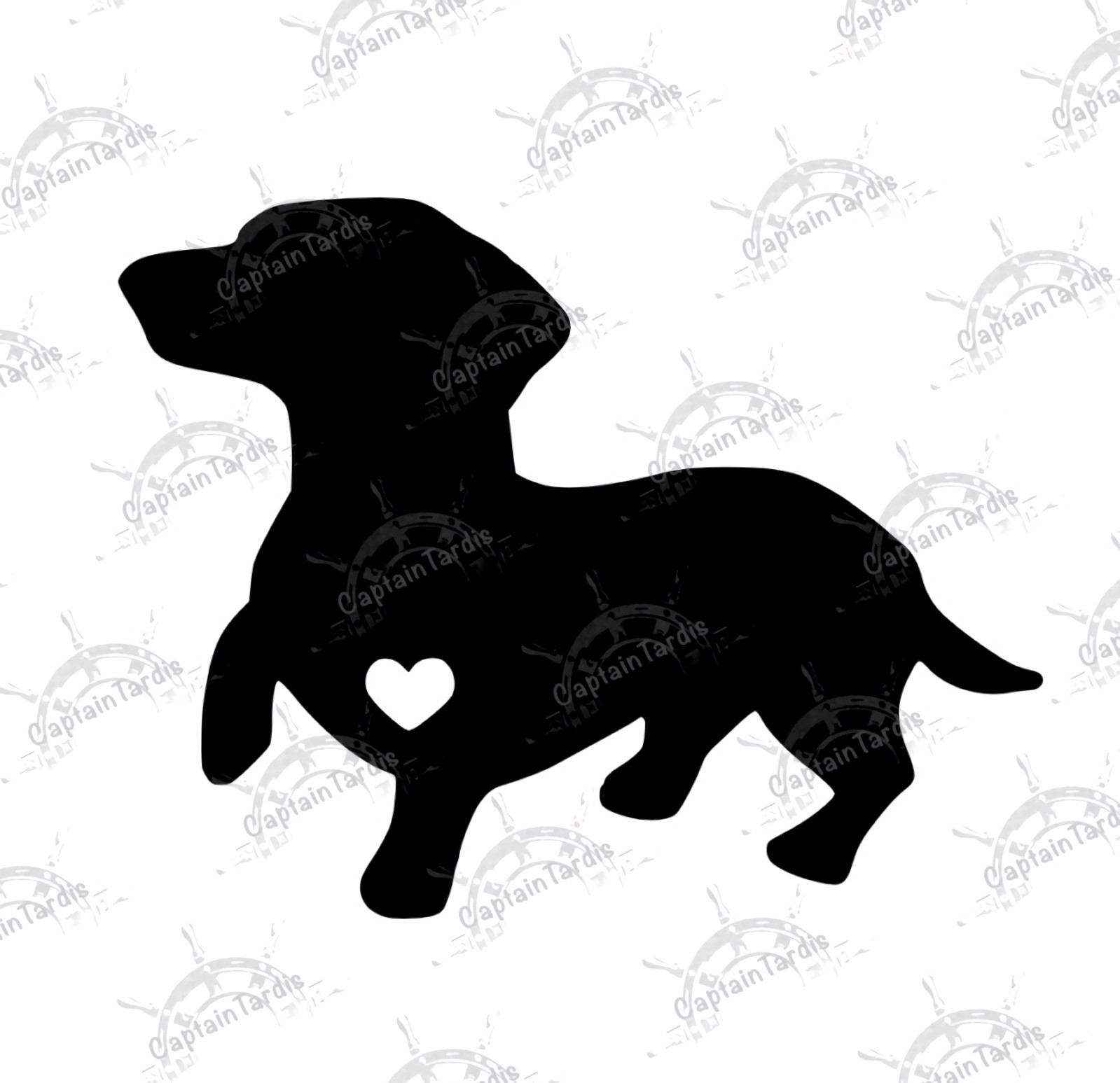 Dachshund Heart – Vinyl Decal – Made To Order