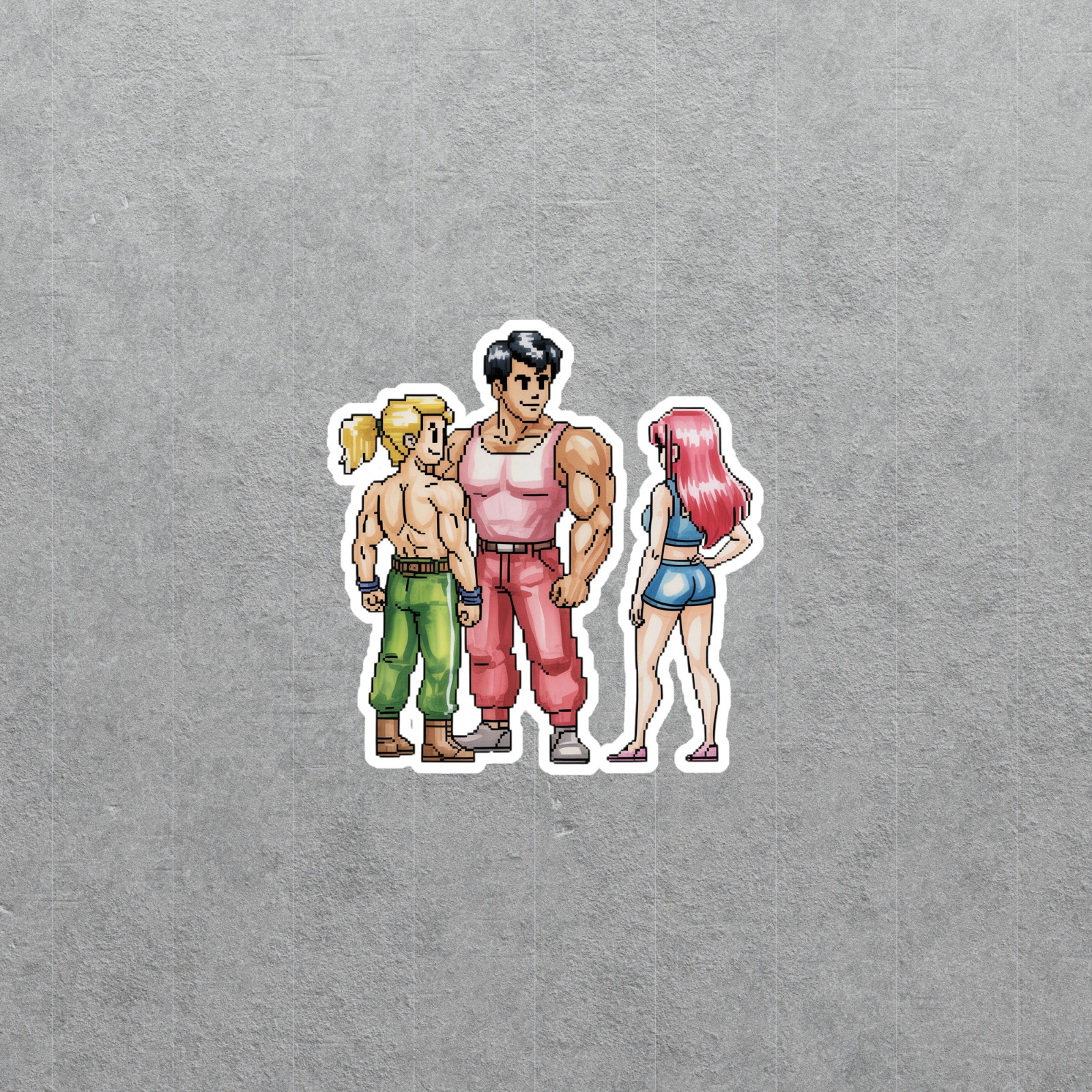 Retro Pixel Game Characters Vinyl Sticker Set Arcade Art #6822
