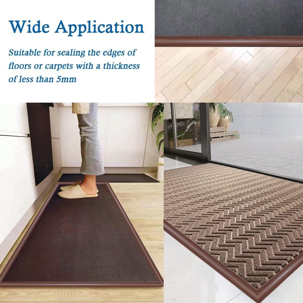 Self Adhesive Carpet & Flooring Transition Strip – PVC Threshold Trim – 6.56ft