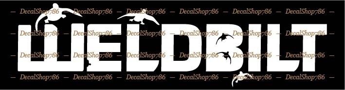 WeldBilt Boats -Outdoor Sports- Car/SUV/Truck Vinyl Die-Cut Peel N' Stick Decals