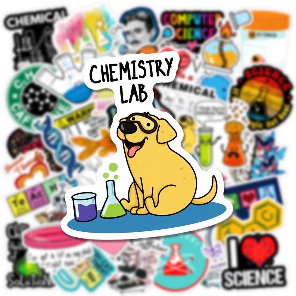 10 Random Science Education Themed Stickers Decals Laptop Yeti Car Free Shipping