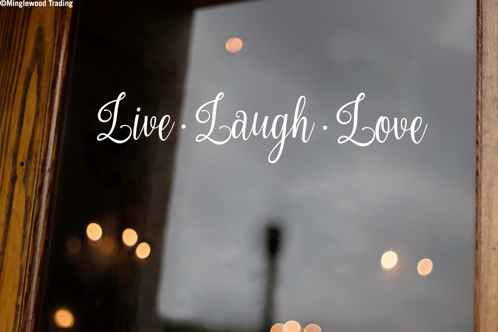LIVE LAUGH LOVE 20" x 4.5" Vinyl Decal Sticker – 20 COLOR OPTIONS
