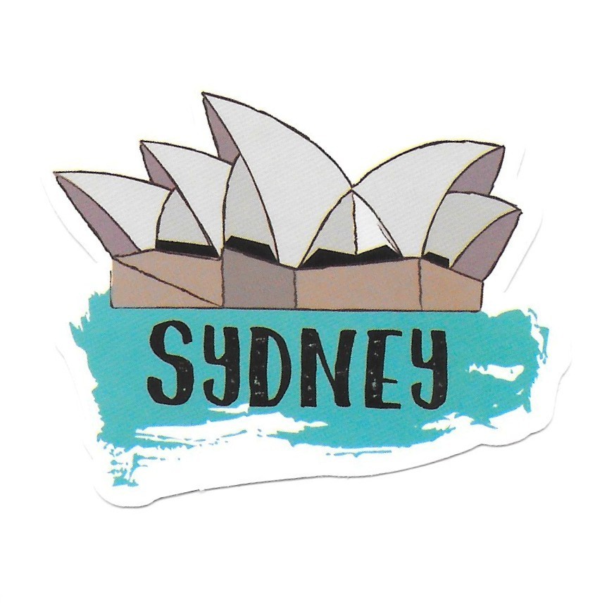 Sydney Opera House Vinyl Sticker Australia Travel Souvenir Aussie Harbour Decal