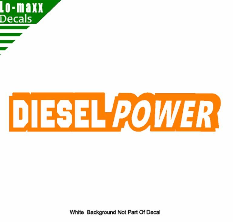 Diesel Power Truck Graphic Design Durable High Performance Die Cut Vinyl Decal
