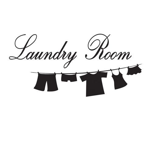 Lettering Laundry Room wall Decal Sticker for Home Decor Wall Window Door Art