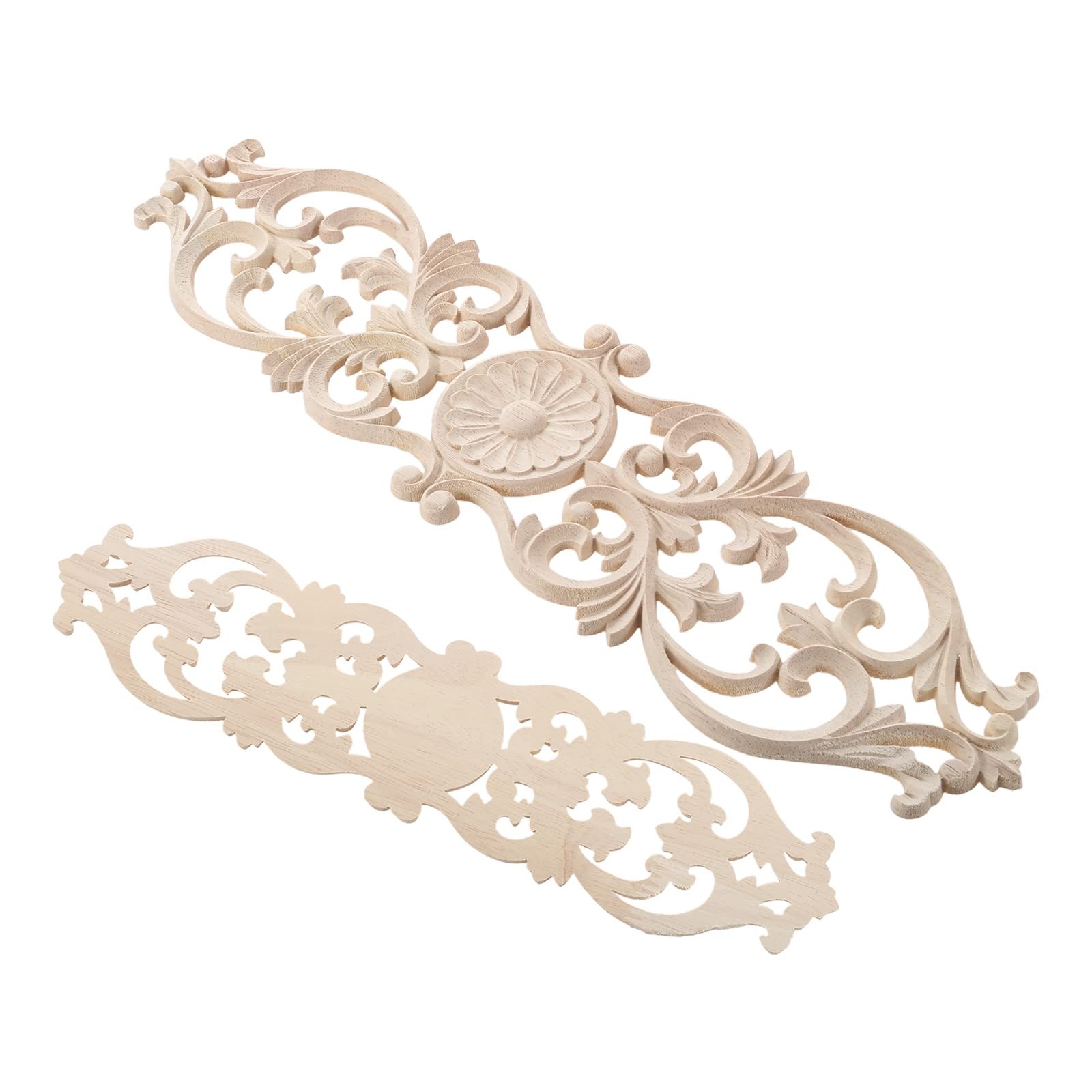 Wood Onlays Appliques, Long Wooden Carved Overlays Furniture Center Carvings …
