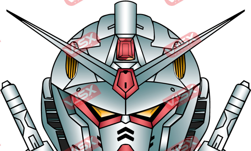Rx 78 Gundam Peeker Anime Bumper Sticker Car Decal Robot Window Vinyl