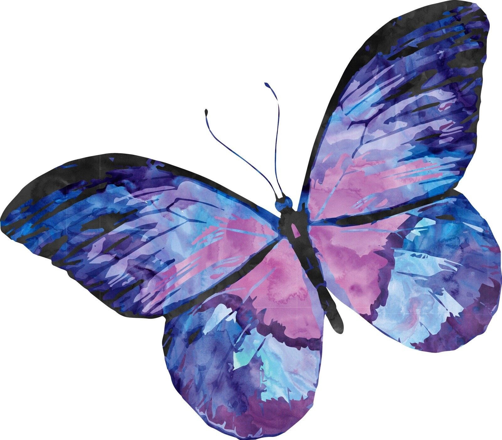 Purple Butterfly Sticker