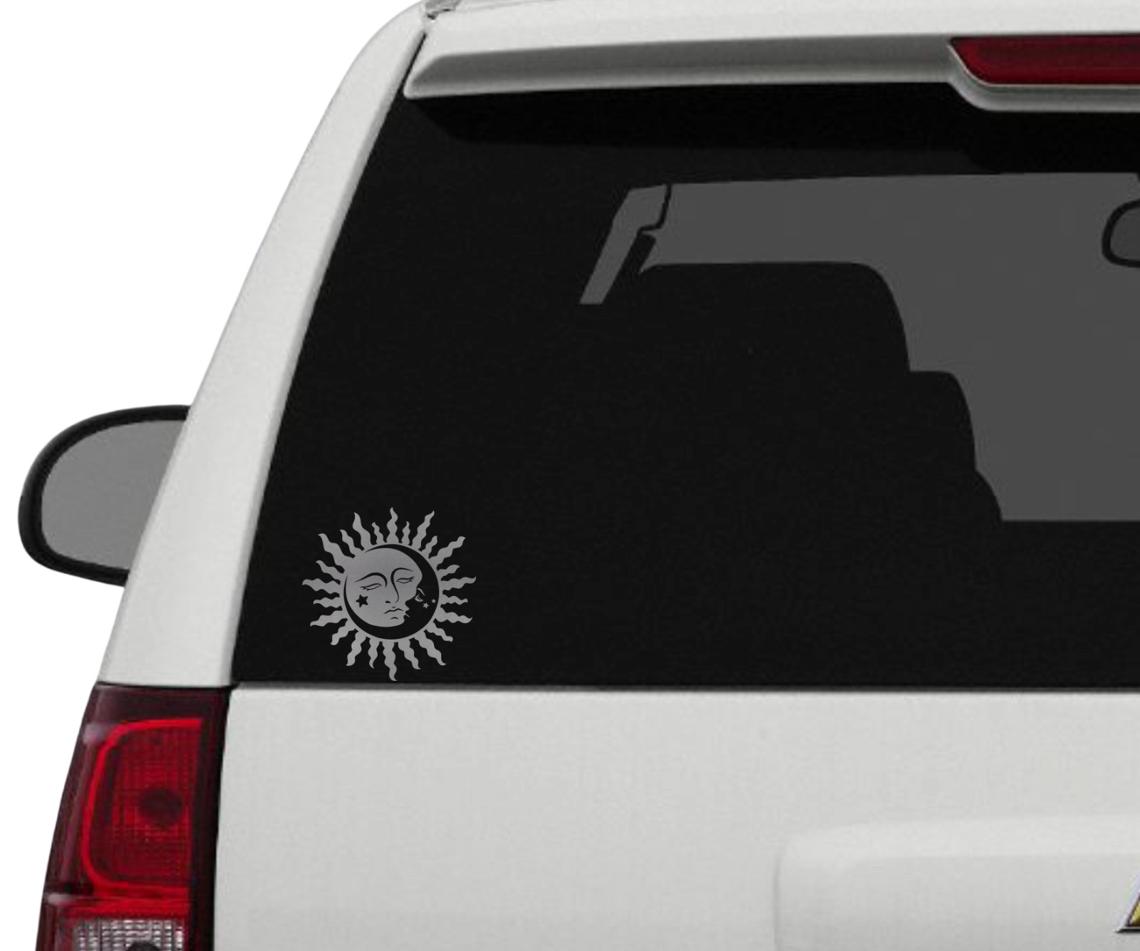 Sun Moon Star Decal Sticker Car SUV Truck Laptop Tablet Bumper Motorhome Trailer