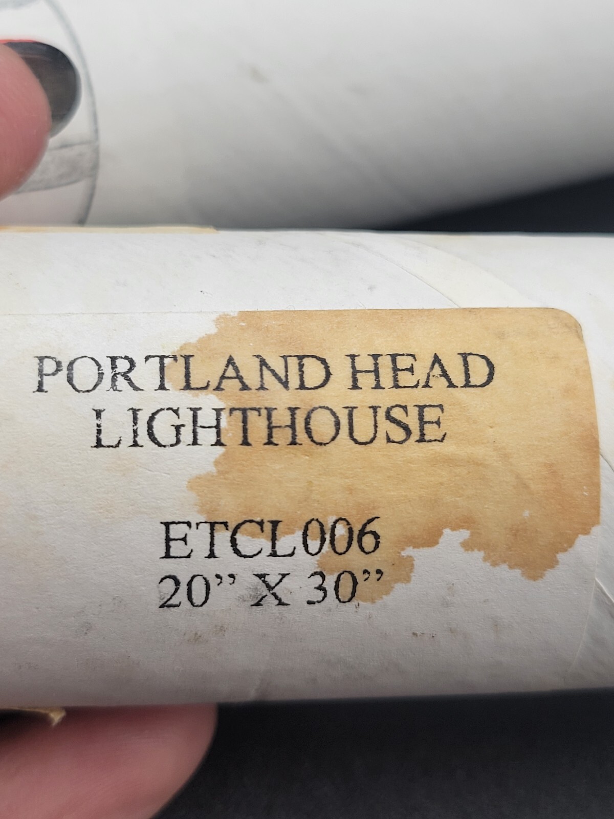 Portland Head Lighthouse Static Cling Window Decal New OVAL 20×30 Tropical Decor