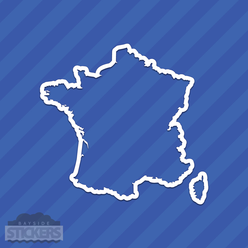 France Country State Outline Vinyl Decal Sticker