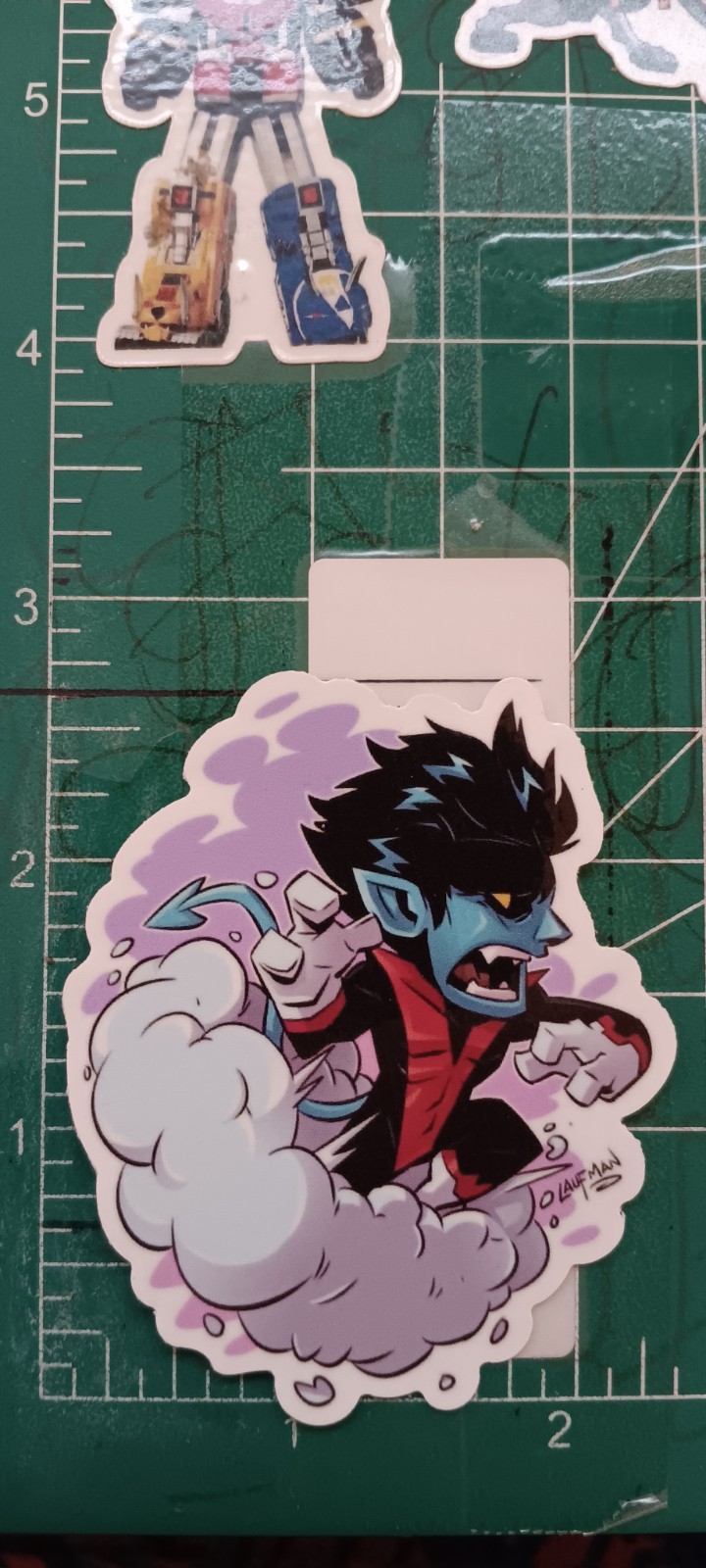 X-MEN'S X NIGHTCRAWLER X VYNIL HIGH-GLOSS DIE-CUT STICKER 3X2 INCH STICKER X