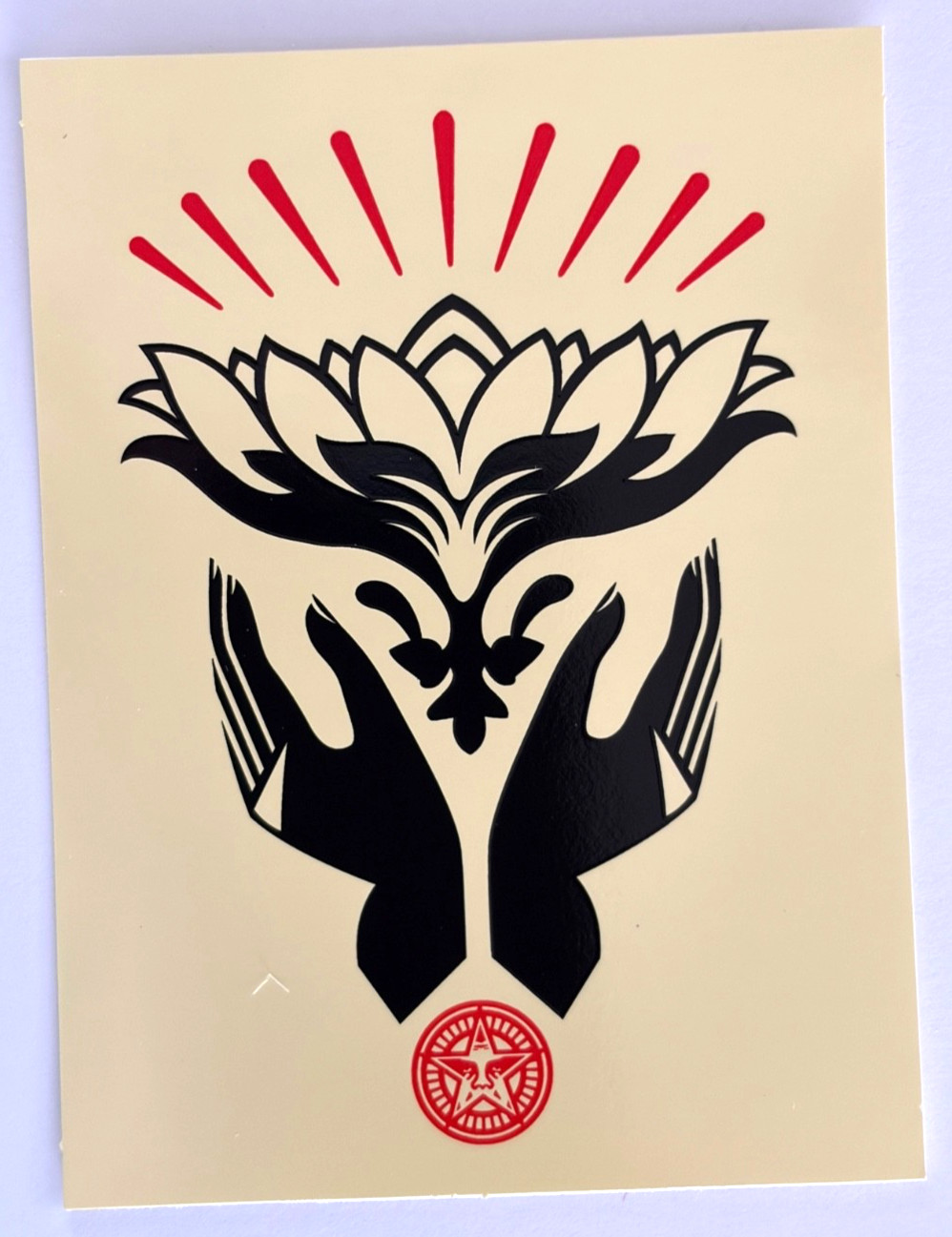 OFFICIAL SHEPARD FAIREY OBEY GIANT VINYL STICKER 3" x 4" NEW