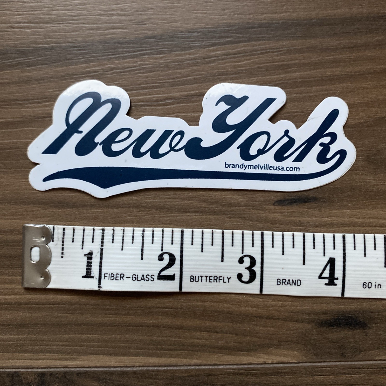 Brandy Melville New York Sticker Blue/white