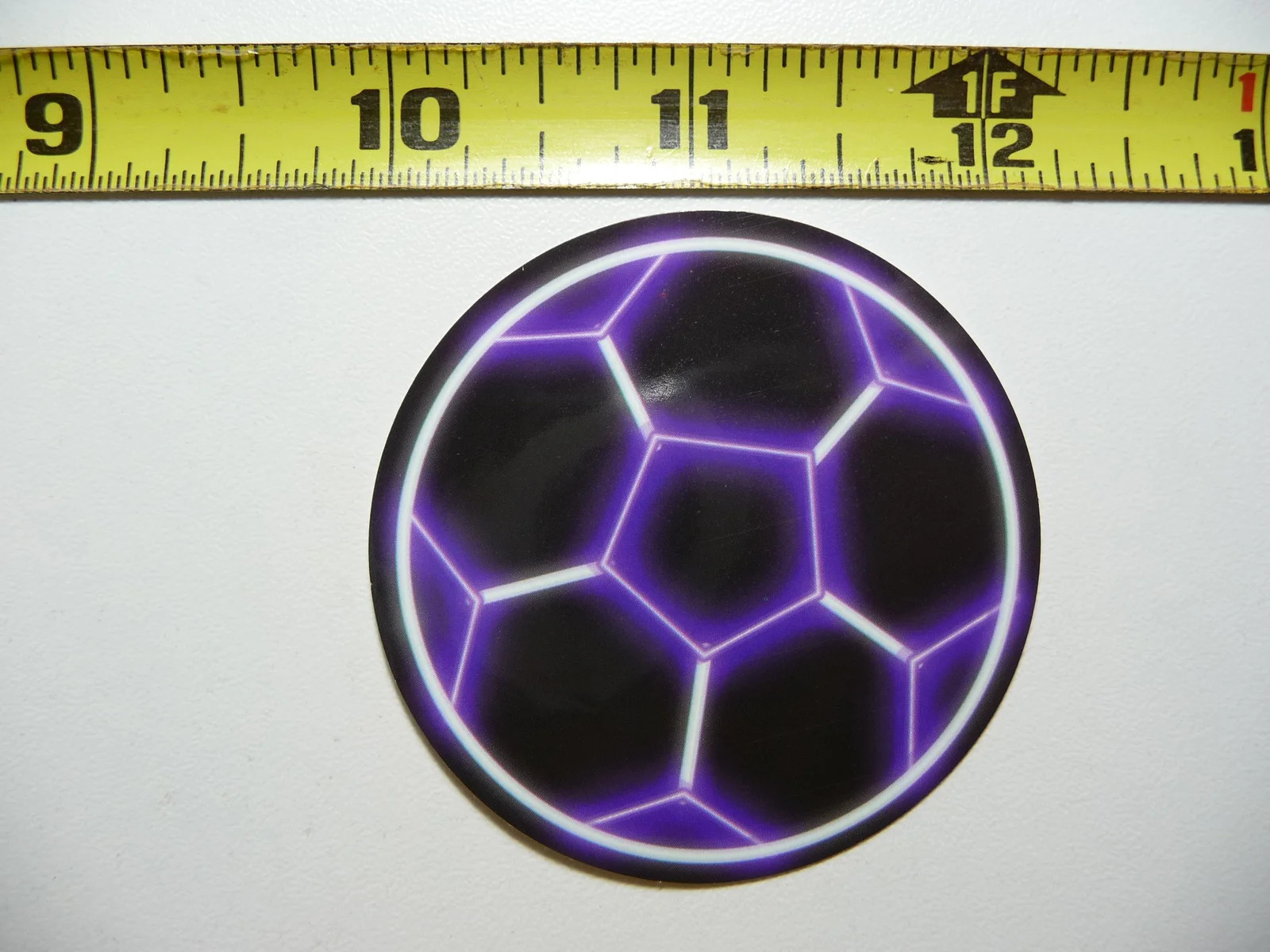 SOCCER BALL SPORTS SMALL STICKER DECAL NEON STYLE FUN FUNNY SCRAPBOOKING