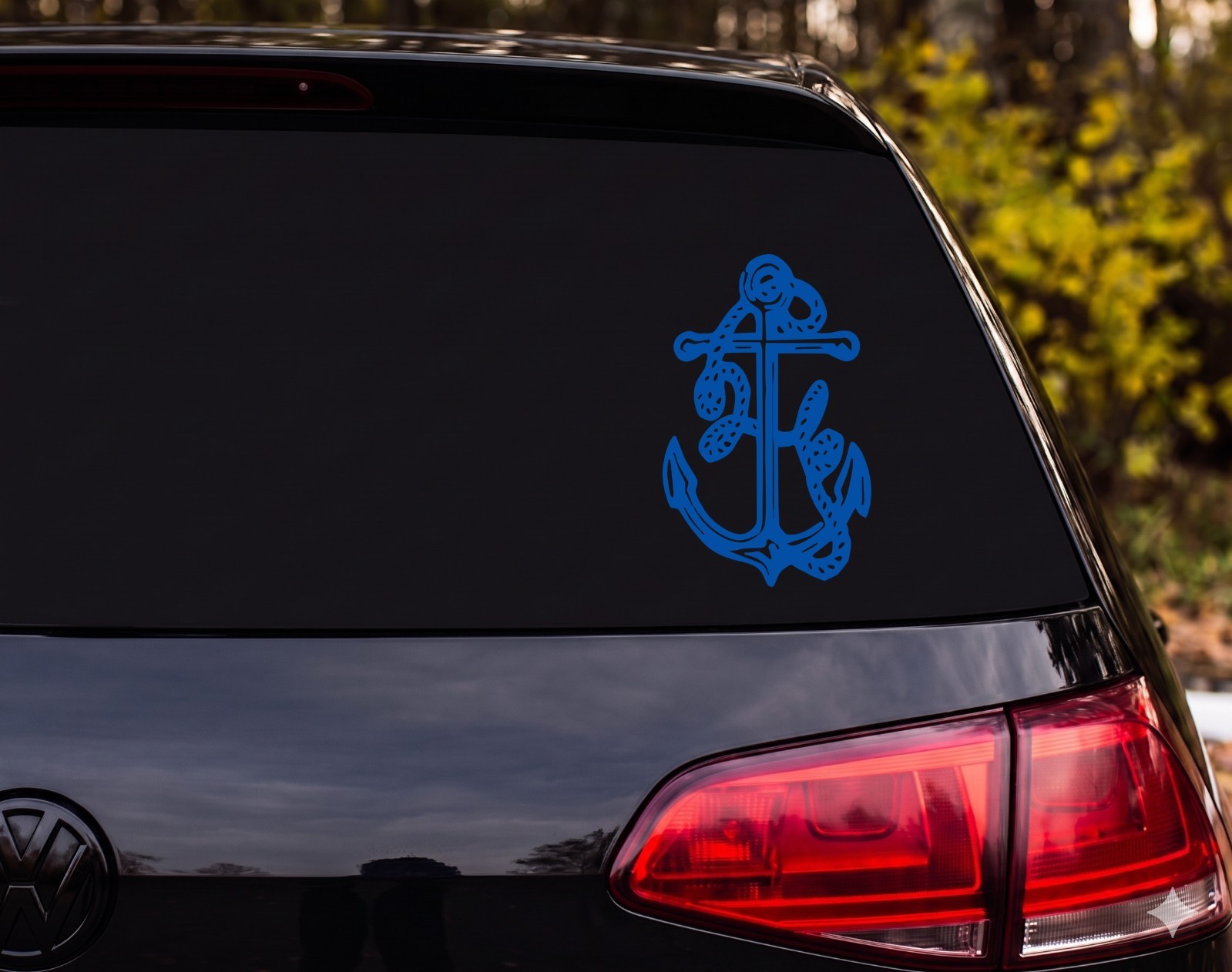 Anchor With Rope Outdoor Vinyl Decal Sticker Car Tumbler | Sailor Gift