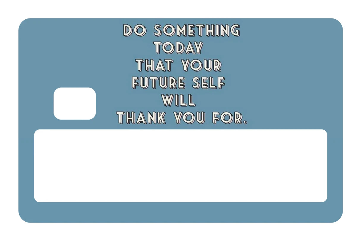 Do Something Today Card Skin 4 Pack Motivational Saving Quote Decal Sticker