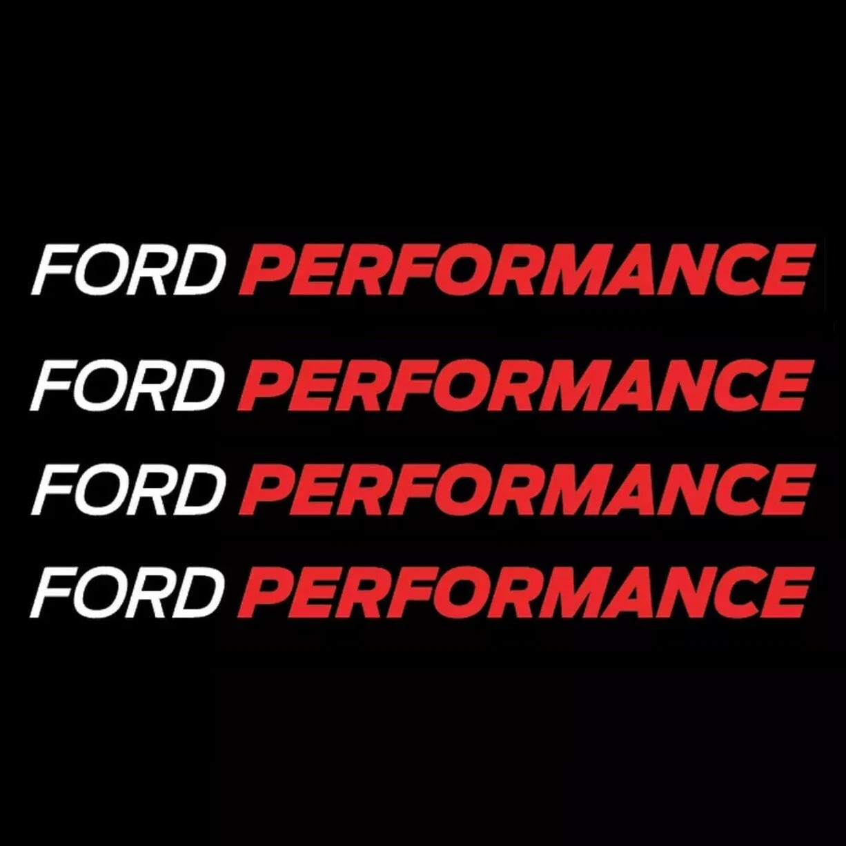 Ford Performance Decal Die Cut Vinyl Emblem Windshield Car Sticker – 4" to 36"
