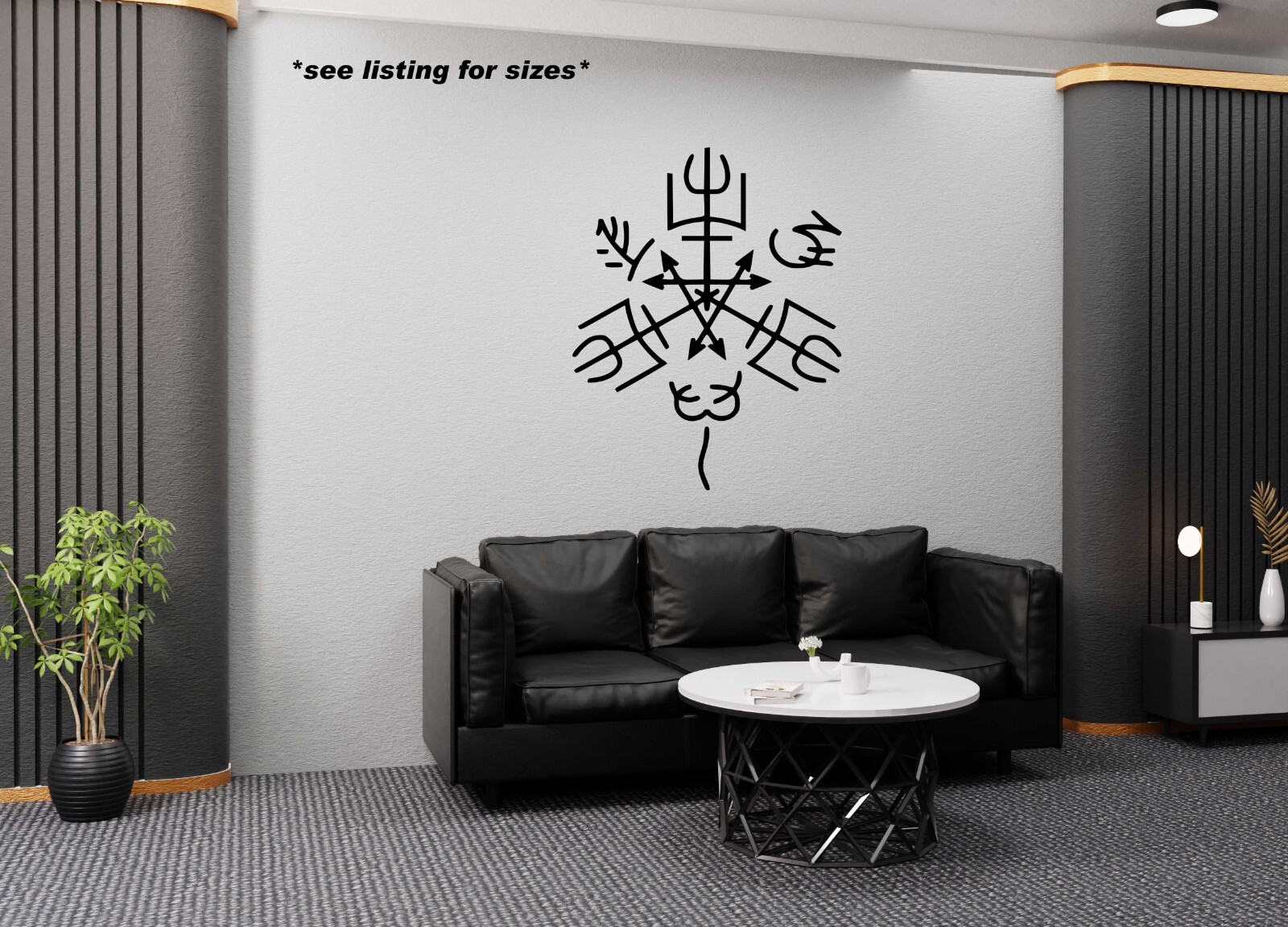 Purgatory Sigil Wall Decal, Large Size Supernatural Symbol