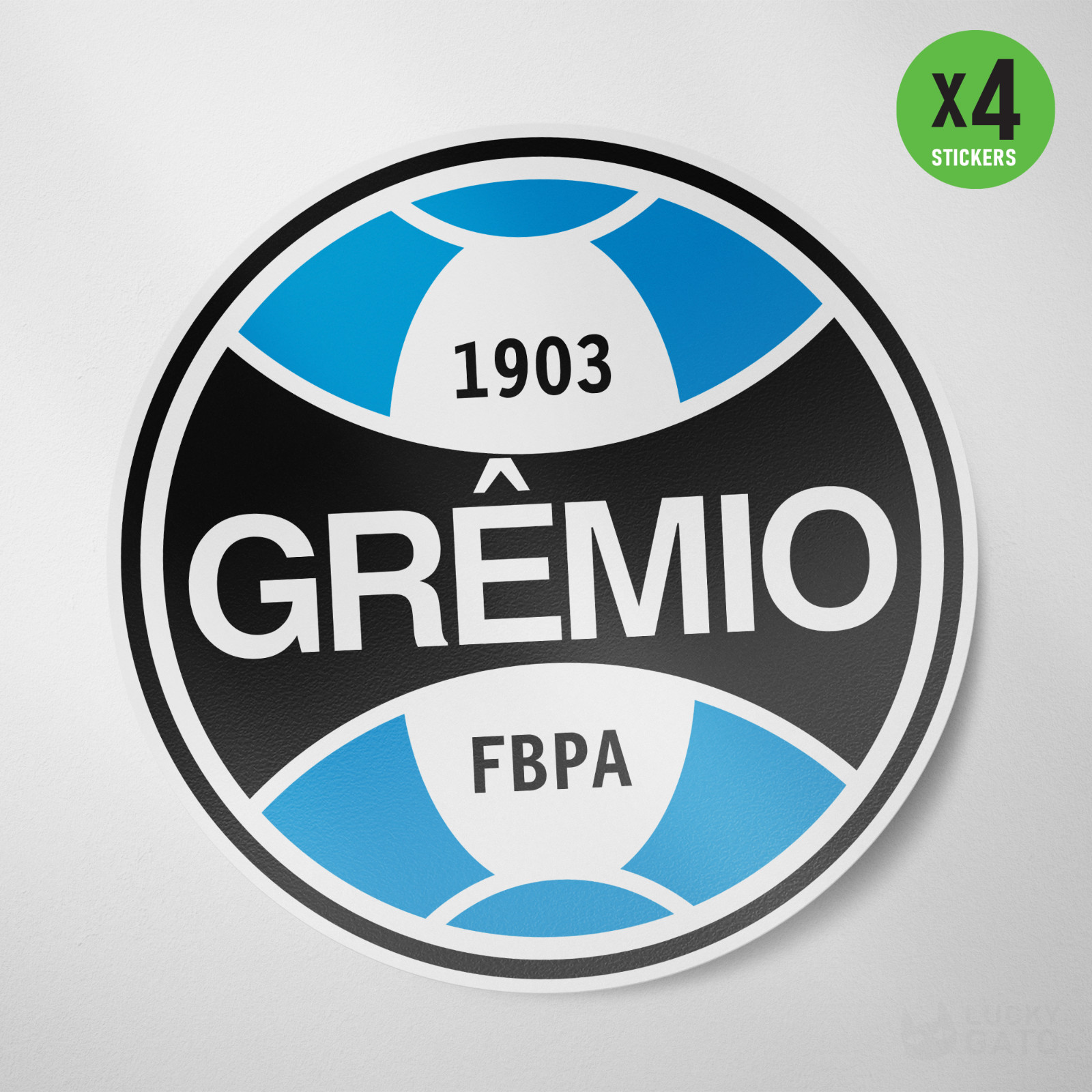 (4 Pack) Gremio Brazil Vinyl Sticker Decal Calcomania Adesivo Porto Alegre