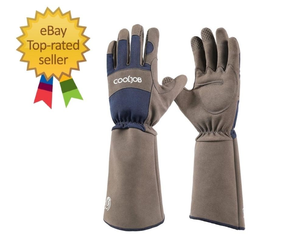 Thorn Proof Rose Pruning Garden Gloves for Men, Long Sleeve Padded Yard Work fo