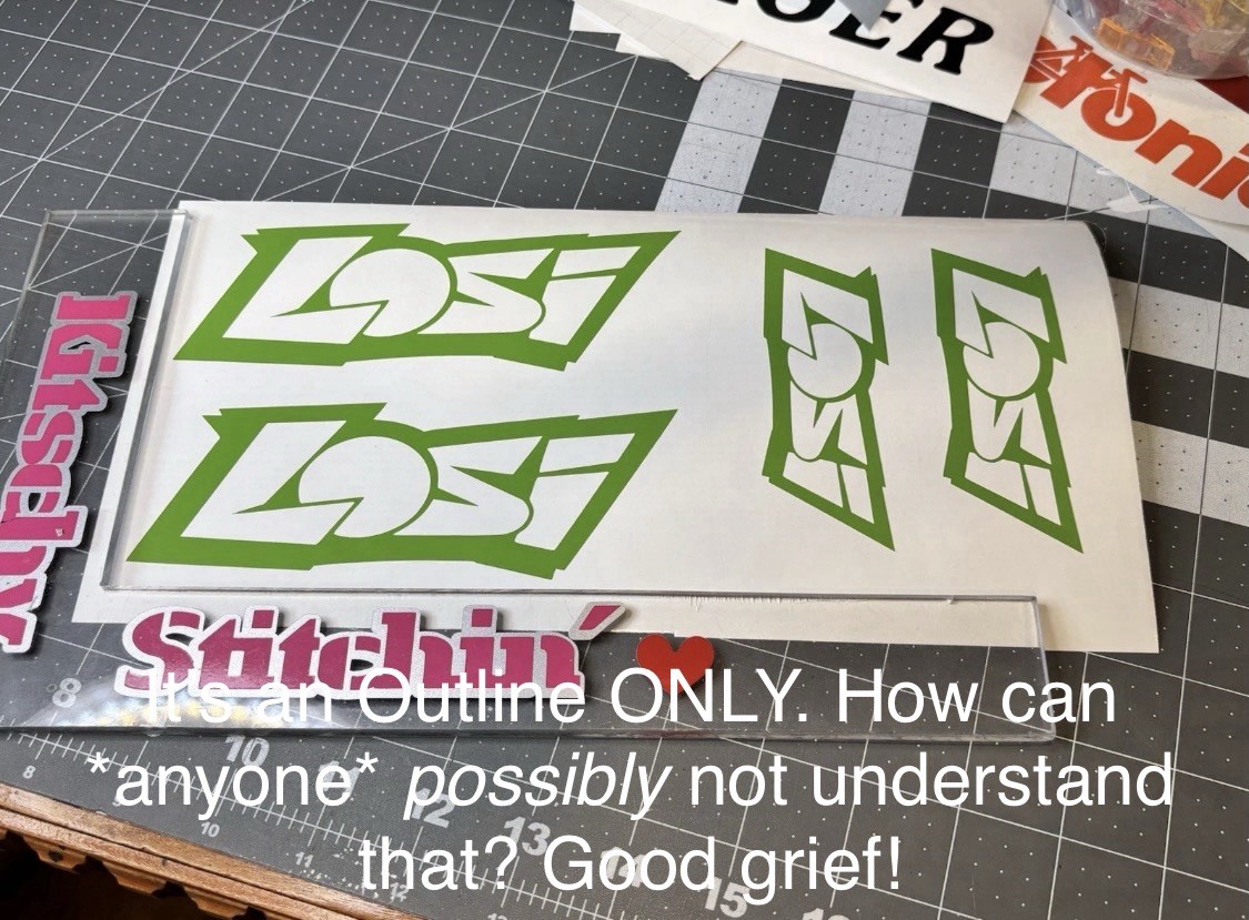 TWO Team Losi Logo Die Cut Vinyl Decals RC Kits Radio Control Hobbies FREE Ship