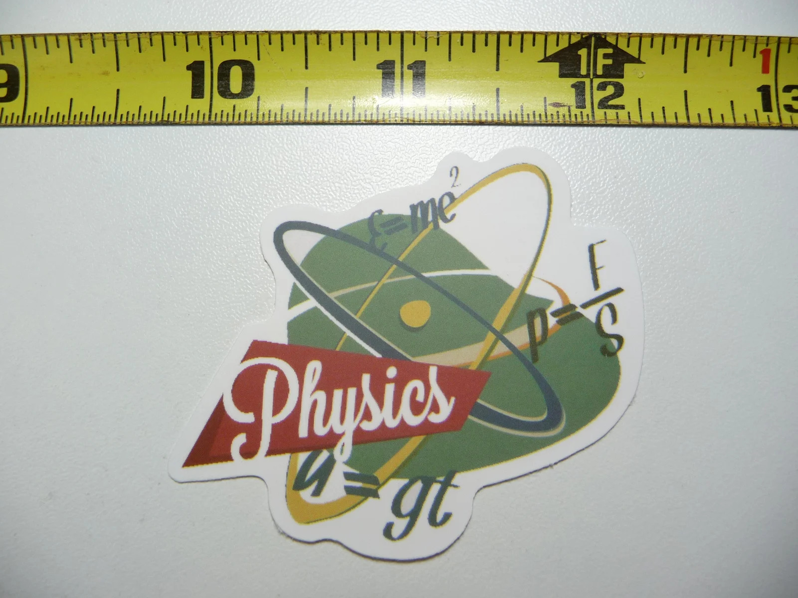 PHYSICS FORMULAS SCIENCE SMALL STICKER DECAL SCHOOL TEACHER PROFESSOR