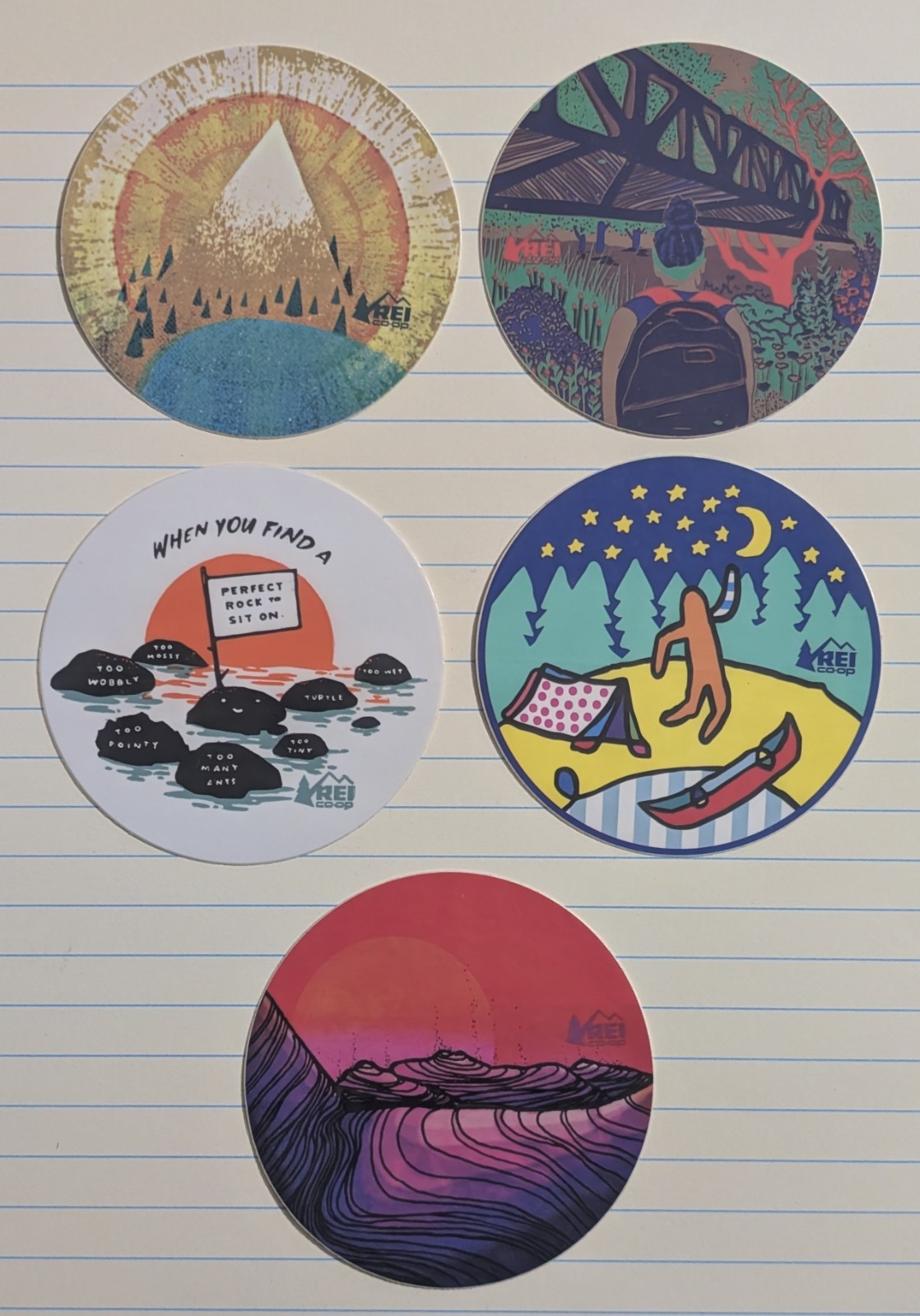 REI Co-op Member Made Sticker Set – Limited Edition – Outdoor Camping Lifestyle