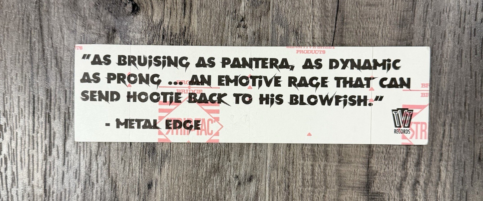 Vintage SEVENDUST Sticker New 90’s Band Pantera Metal Edge