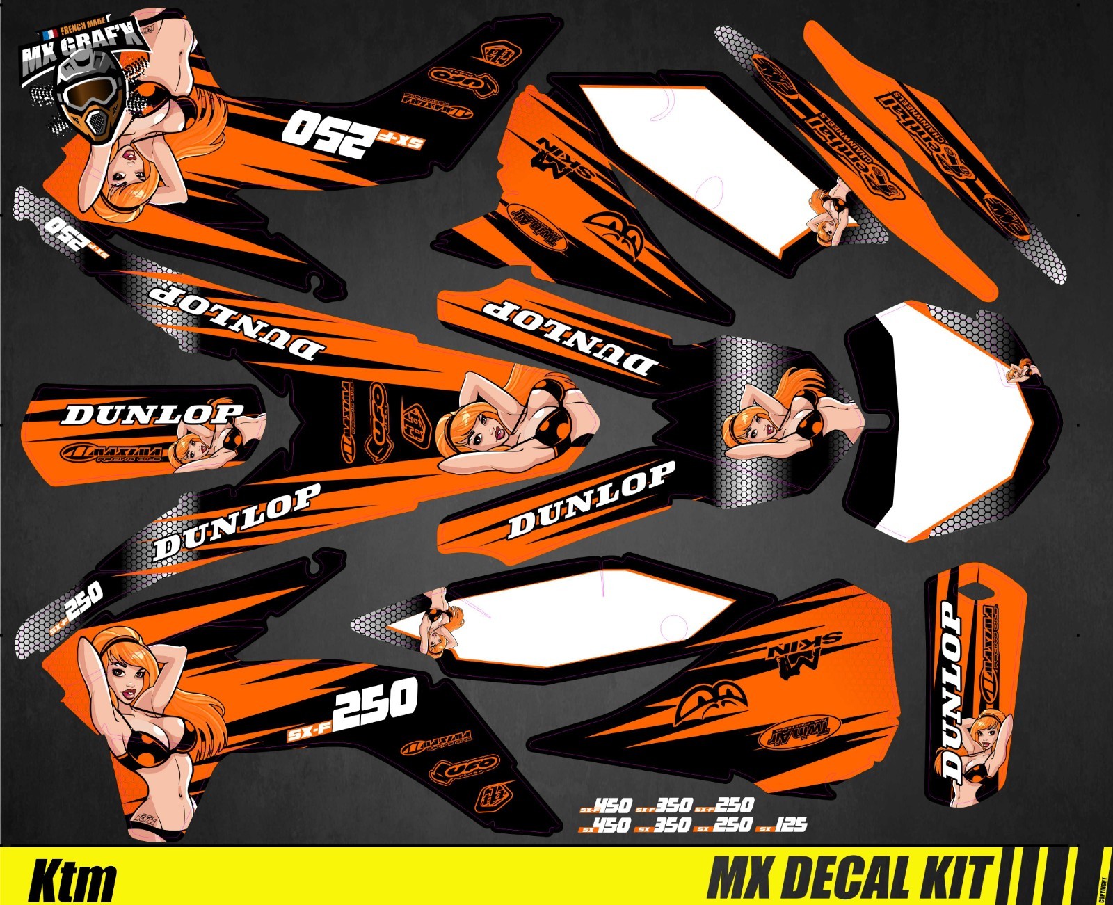 MX Decal Kit For KTM SX / SX-F – Sexy
