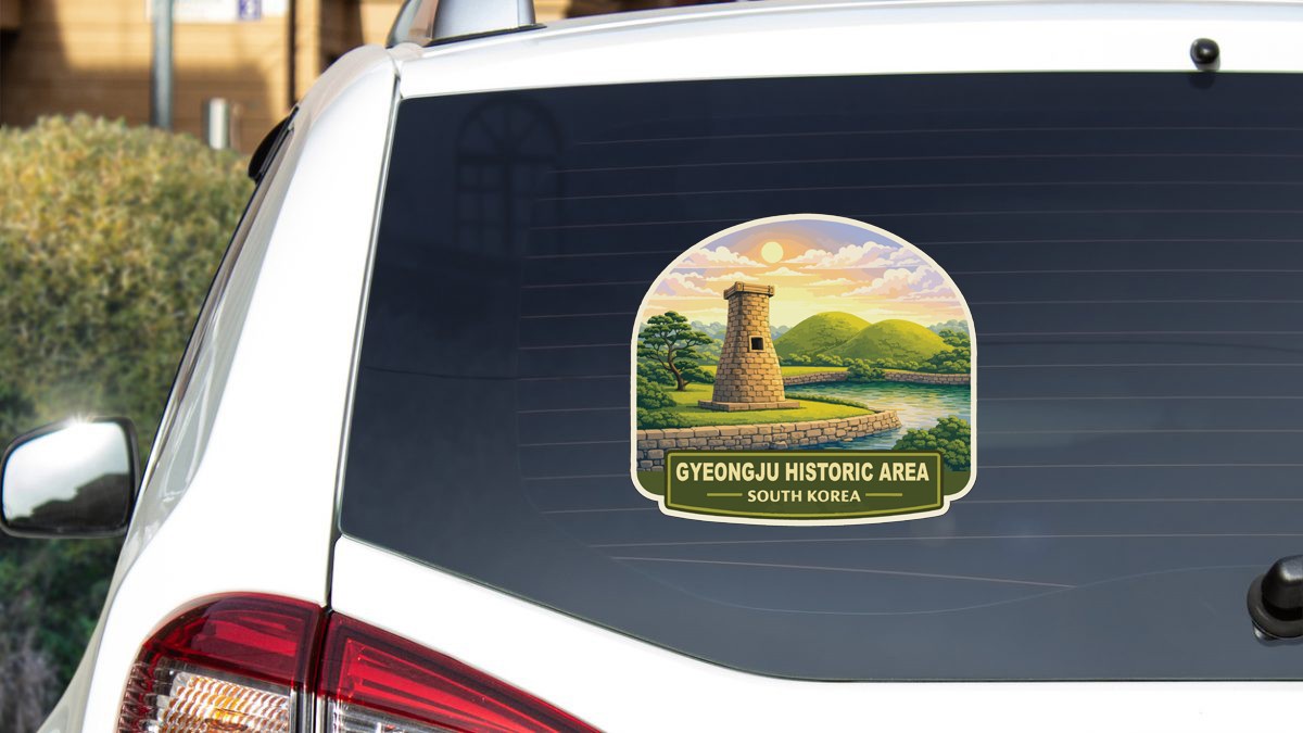 Gyeongju Historic Area South Korea Sticker Decal Vinyl Die-Cut World Heritage
