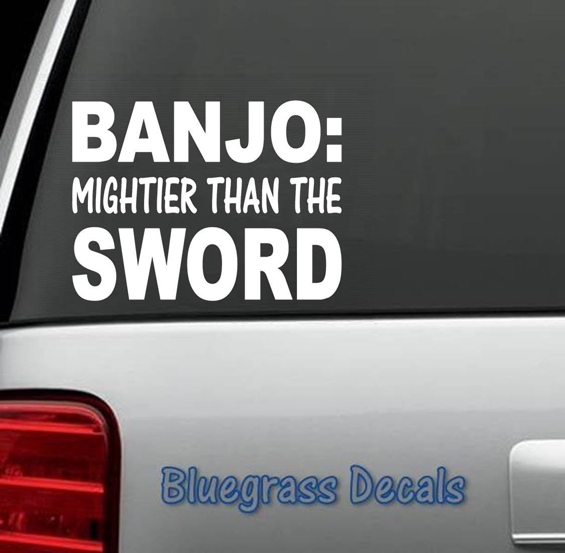 C1043 Banjo Bluegrass Music Fiddle Mandolin Decal Sticker for Car Truck SUV Van