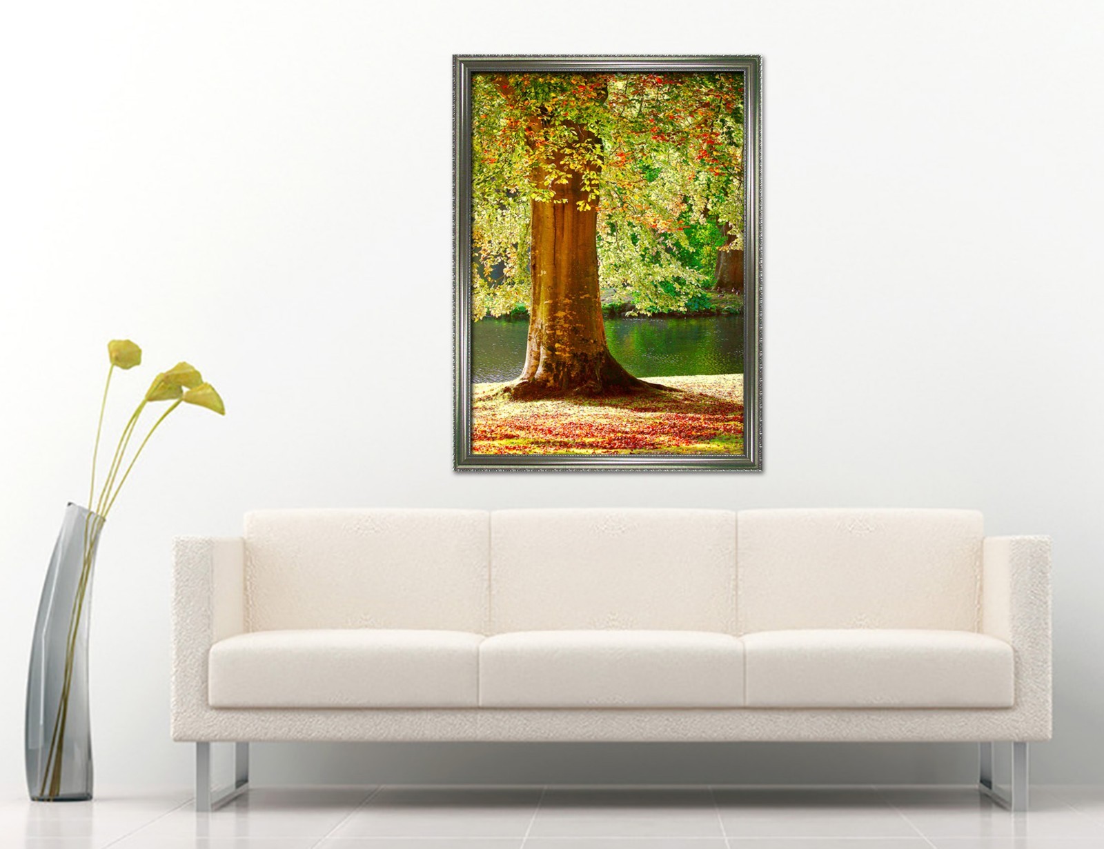 3D Tree Landscape 687 Fake Framed Poster Home Decor Print Painting Unique Art