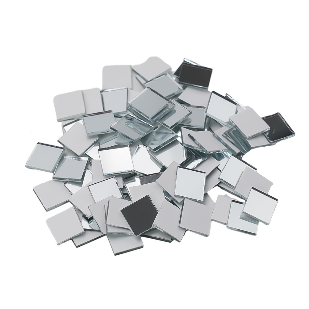 Mirror Stickers Gold Rose Gold Self-adhesive Silver Small Square Tiles