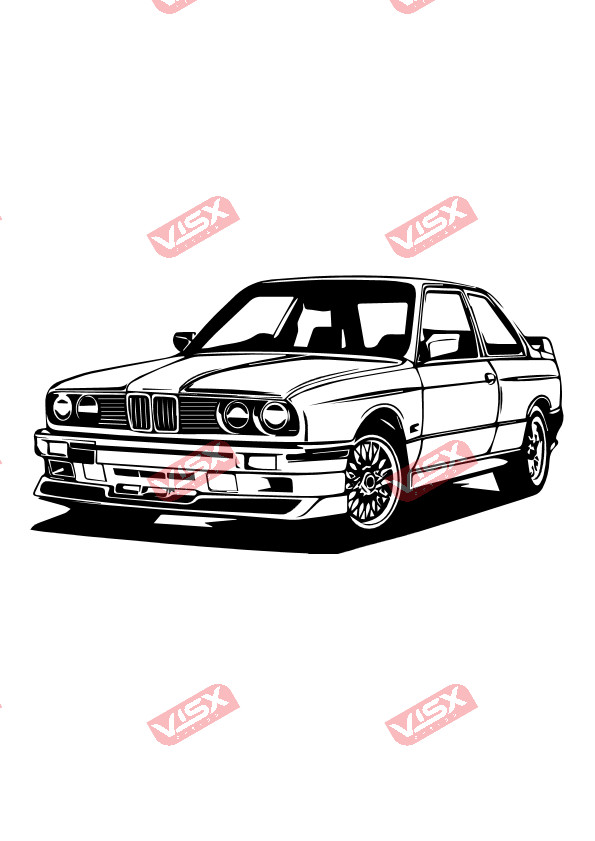 E30 BMW Decal Car Sticker Auto Vinyl Bumper Graphic Window Laptop Waterproof