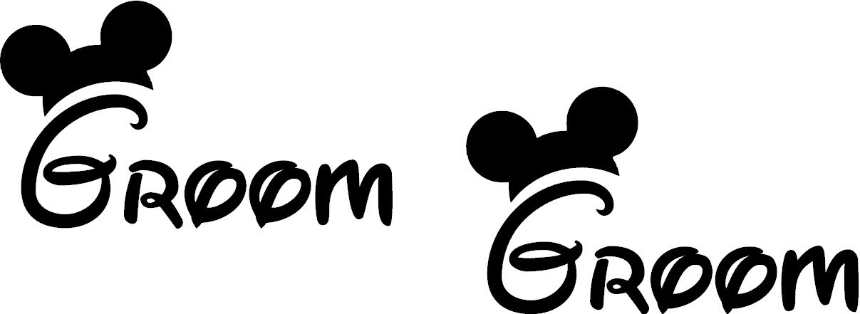 Couples Wedding Shoe Sticker Decal – Disney Minnie & Mickey Mouse Design – 140