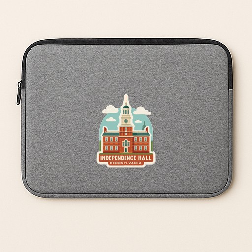 Independence Hall Pennsylvania Iron On Heat Transfer Vinyl HTV Die-Cut Symbolic