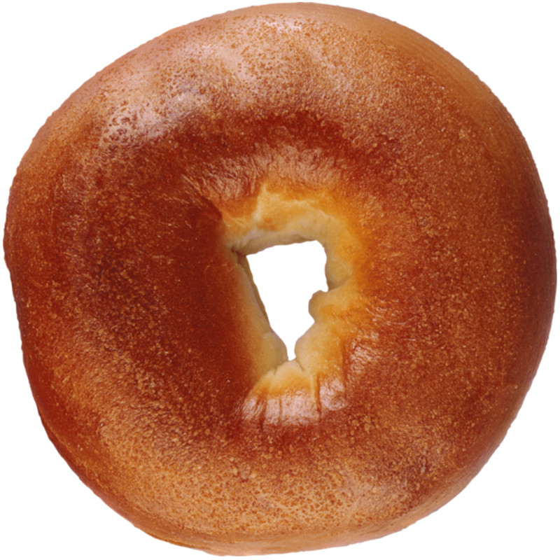 Bagel – 10 Pack Circle Stickers 3" x 3" – Delicious Yummy Food