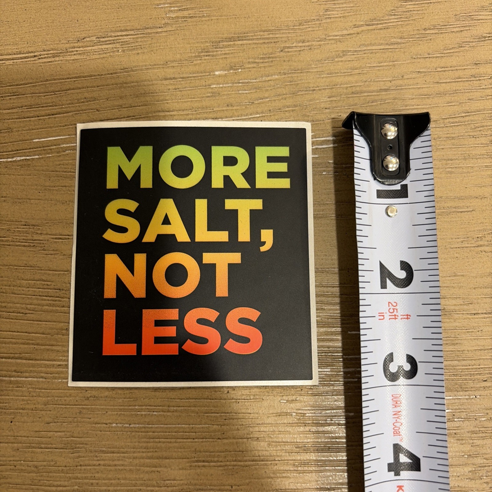 More Salt, Not Less Sticker Decal – Free and Fast Shipping! LMNT STICKER
