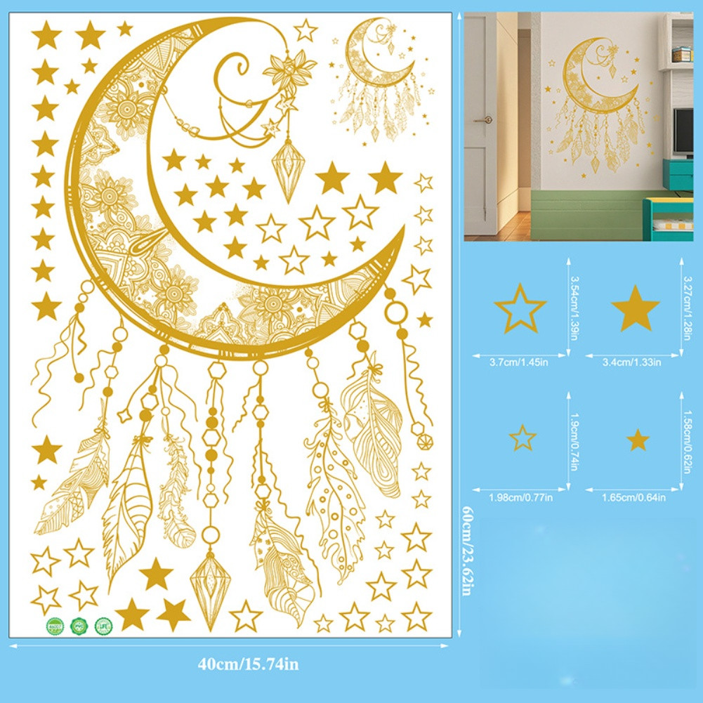 Eid Celebration Eid Mubarak Stickers Peel-off Backing Fade Resistant Finish