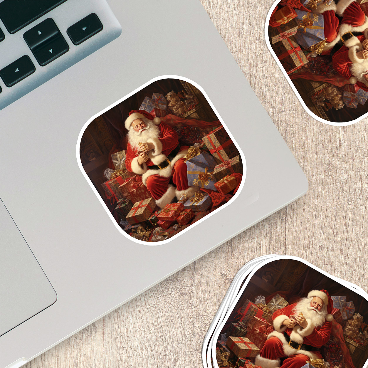 Santa Claus Vinyl Sticker – Bring the Magic of Christmas Anywhere