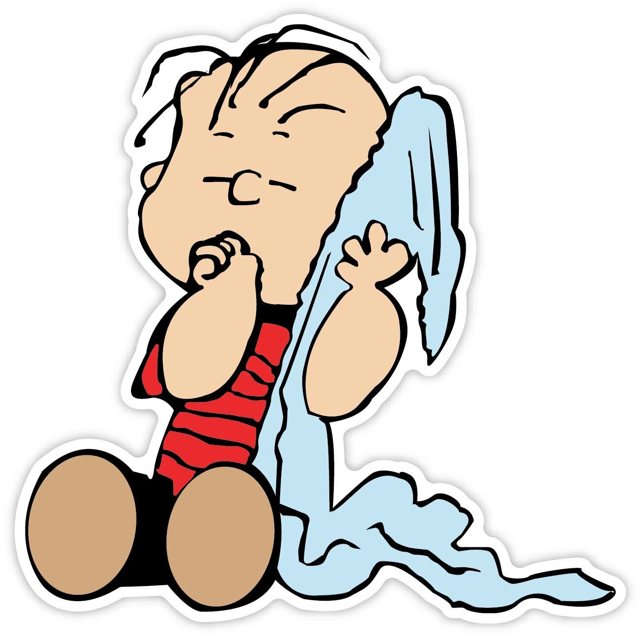 Linus van Pelt Cartoon Comic Sticker laptop wall car phone Kids Family Peanuts