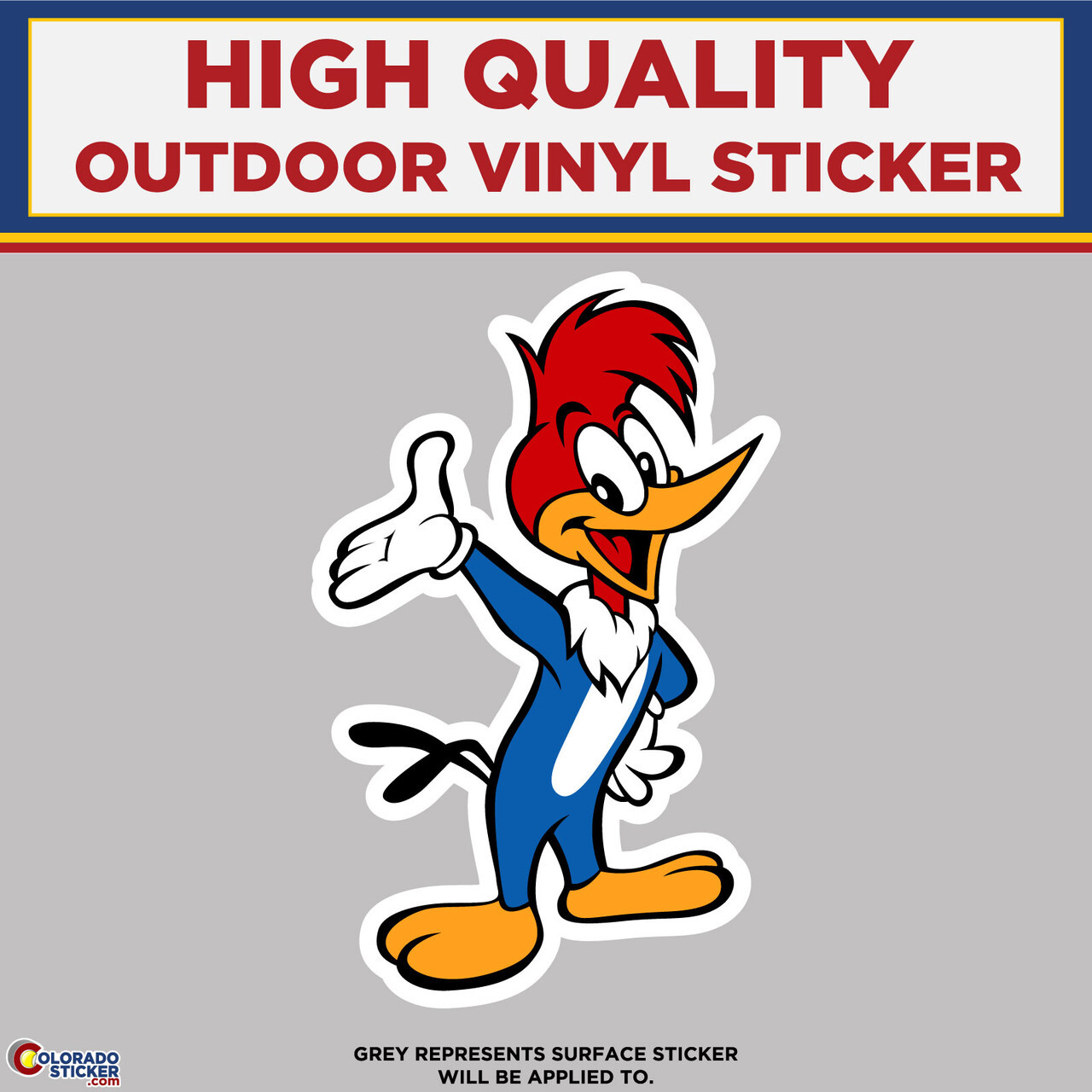 Woody the Woodpecker, High Quality Vinyl Stickers