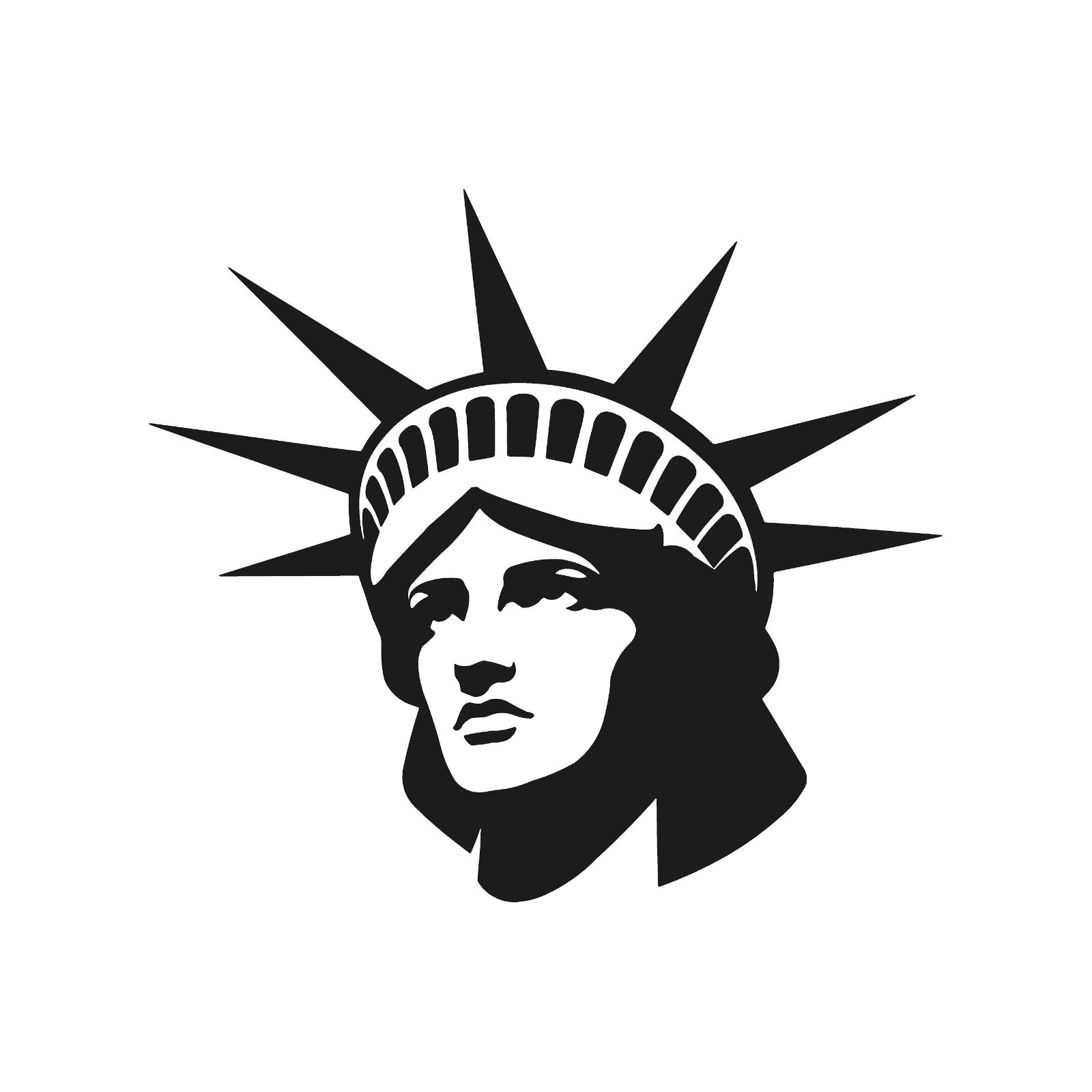 Statue of Liberty Head Vinyl Sticker Decal NY New York USA Freedom symbol