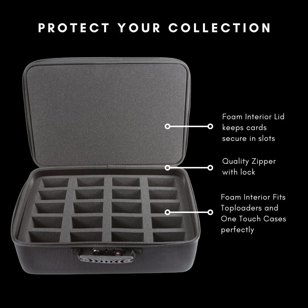 Toploader and One Touch Trading Card Storage Box with Zipper Lock – Sports Card