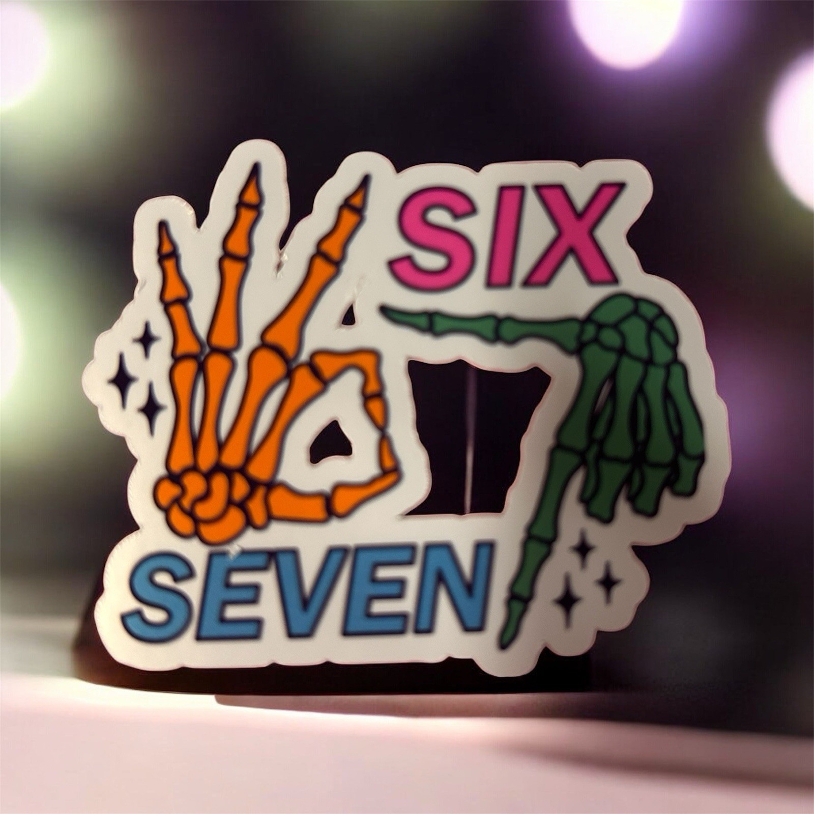 6 7. sticker handmade