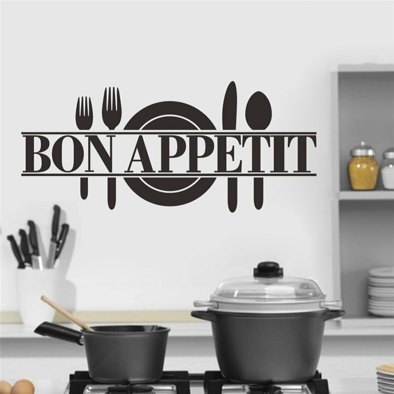 Vinyl Decal, Wall Decor – Bon Appetit (Kitchen Decal)